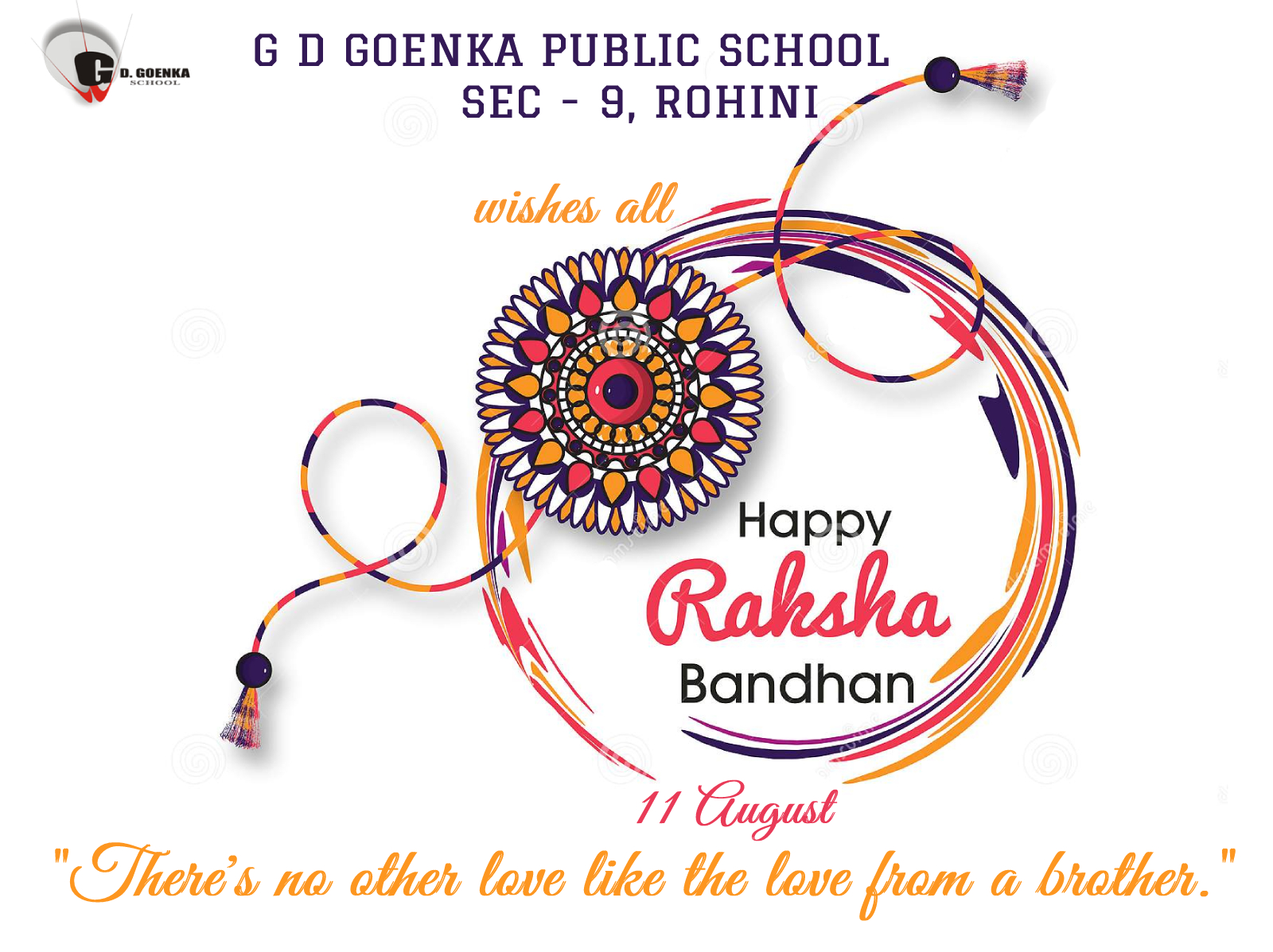HAPPY RAKSHA BANDHAN - GD Goenka Rohini