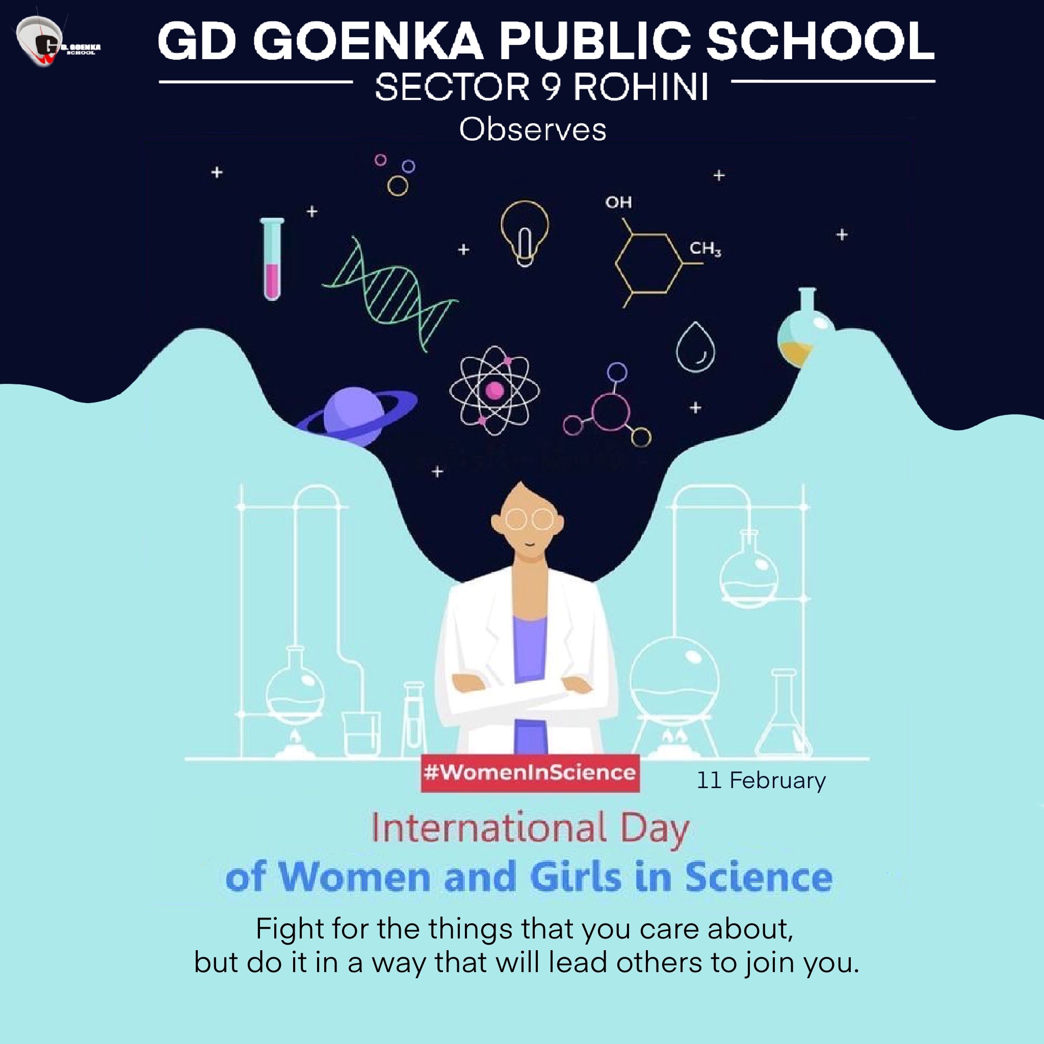 INTERNATIONAL DAY OF WOMEN AND GIRLS IN SCIENCE GD Goenka Rohini